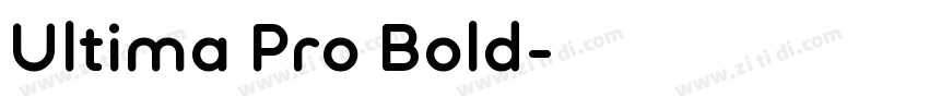Ultima Pro Bold字体转换